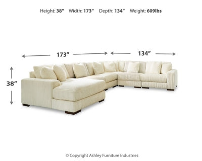 Lindyn Sectional with Chaise - 3 Bros Warehouse