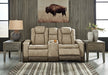 Next-Gen DuraPella Power Reclining Loveseat with Console - 3 Bros Warehouse