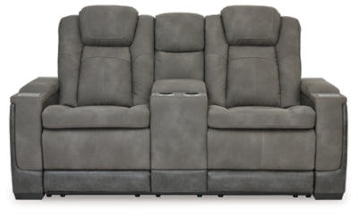 Next-Gen DuraPella Power Reclining Loveseat with Console - 3 Bros Warehouse