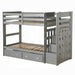 Allentown Twin-Twin Bunk Bed With Trundle and Storage - 3 Bros Warehouse