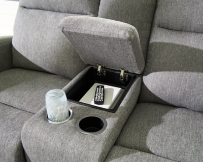 Gauntlet Reclining Loveseat with Console - 3 Bros Warehouse