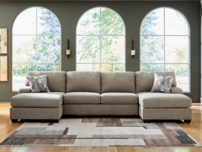 Newellen Sectional with Double Chaise - 3 Bros Warehouse