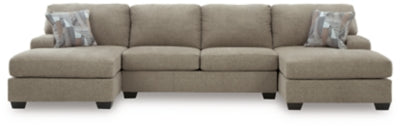 Newellen Sectional with Double Chaise - 3 Bros Warehouse