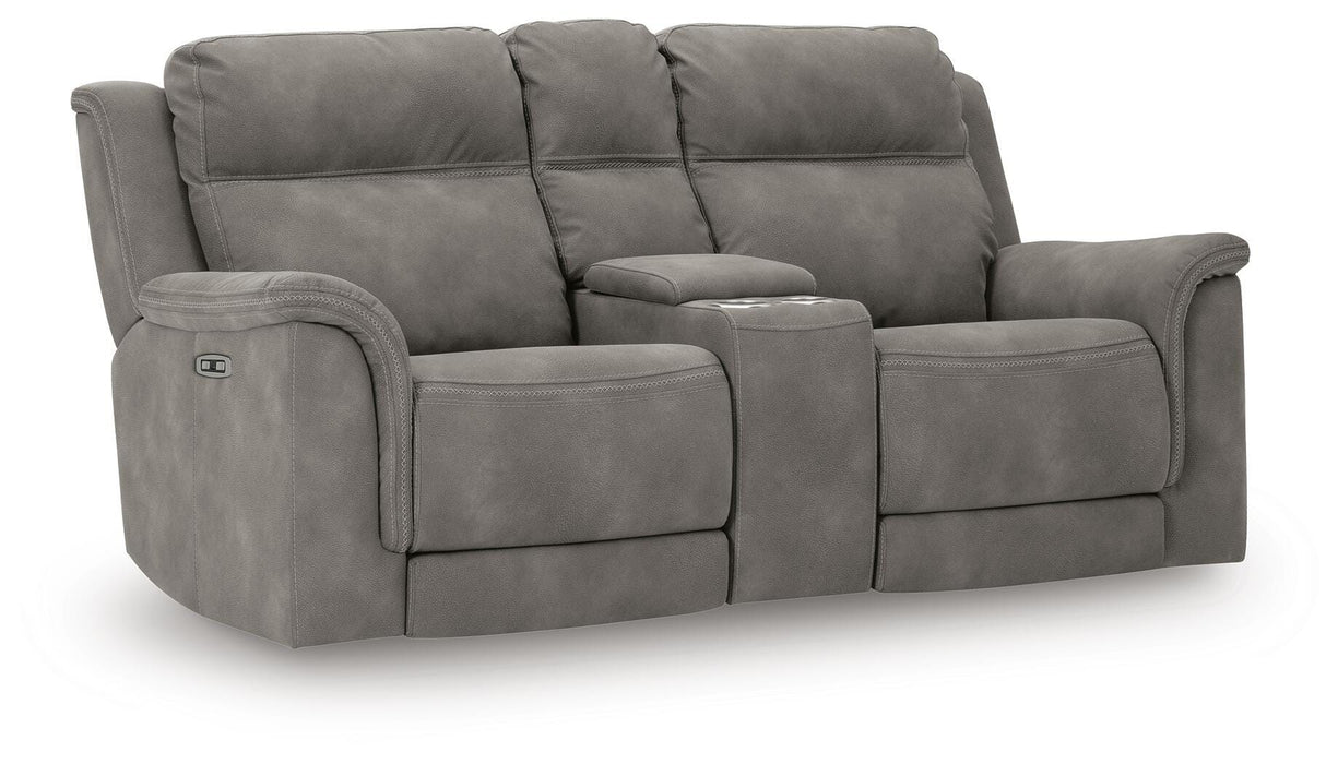 Next-Gen DuraPella Power Reclining Loveseat with Console - 3 Bros Warehouse