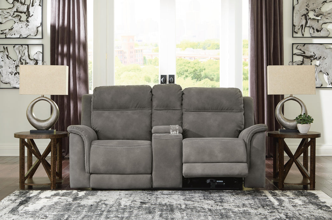 Next-Gen DuraPella Power Reclining Loveseat with Console - 3 Bros Warehouse