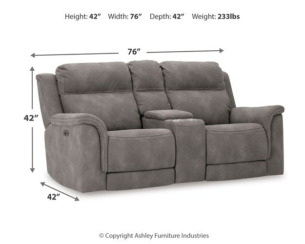 Next-Gen DuraPella Power Reclining Loveseat with Console - 3 Bros Warehouse