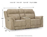 Next-Gen DuraPella Power Reclining Loveseat with Console - 3 Bros Warehouse