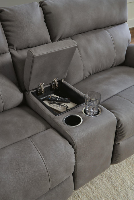Next-Gen DuraPella Power Reclining Sectional Loveseat with Console - 3 Bros Warehouse