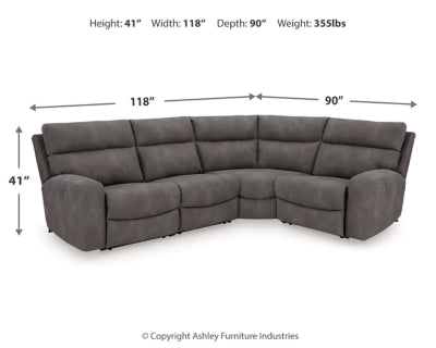 Next-Gen DuraPella Power Reclining Sectional - 3 Bros Warehouse