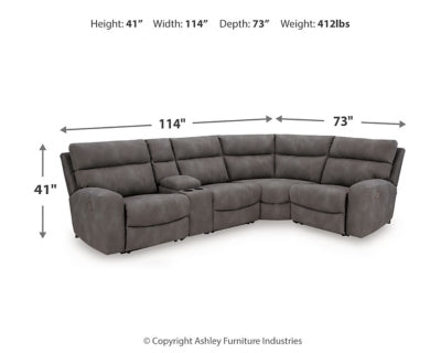 Next-Gen DuraPella Power Reclining Sectional - 3 Bros Warehouse