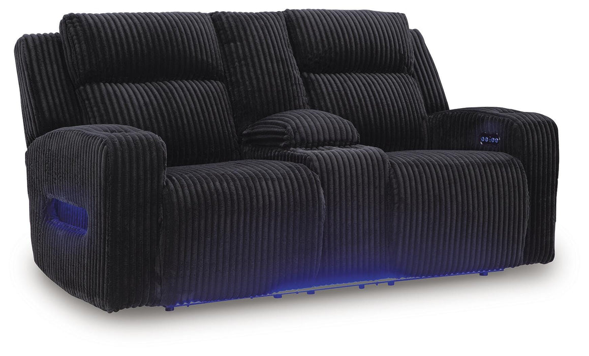 Forest Lake Power Reclining Loveseat with Console - 3 Bros Warehouse