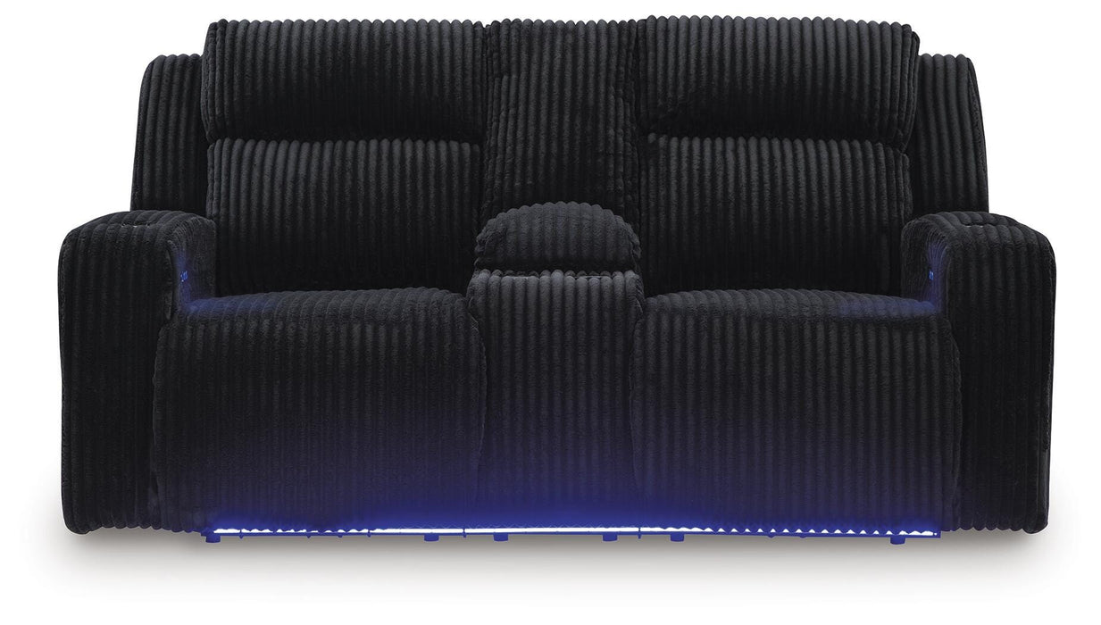 Forest Lake Power Reclining Loveseat with Console - 3 Bros Warehouse
