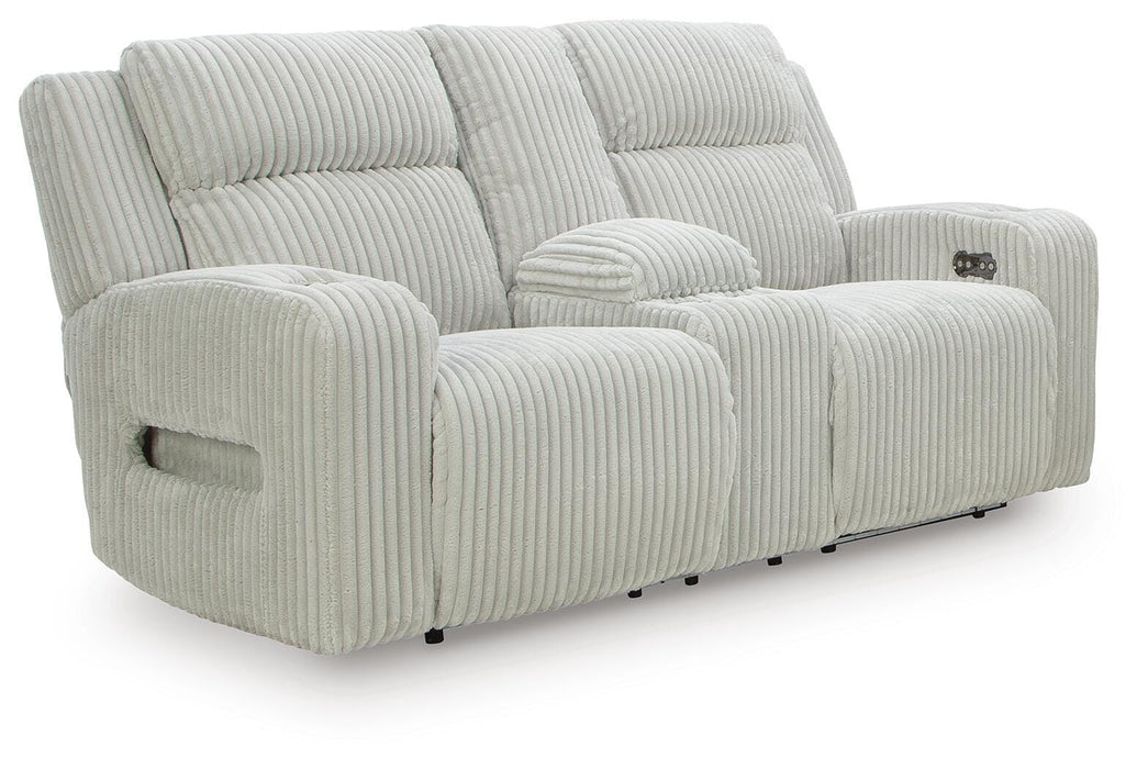 Forest Lake Power Reclining Loveseat with Console - 3 Bros Warehouse