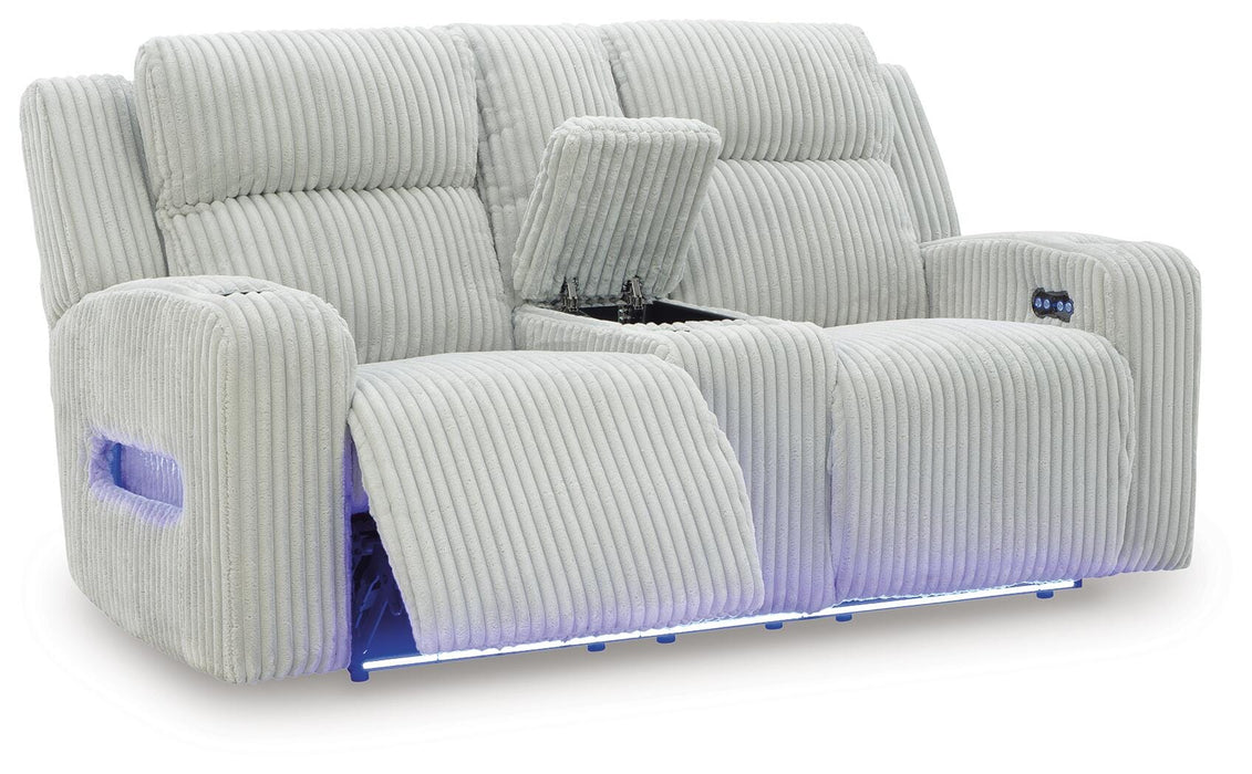 Forest Lake Power Reclining Loveseat with Console - 3 Bros Warehouse