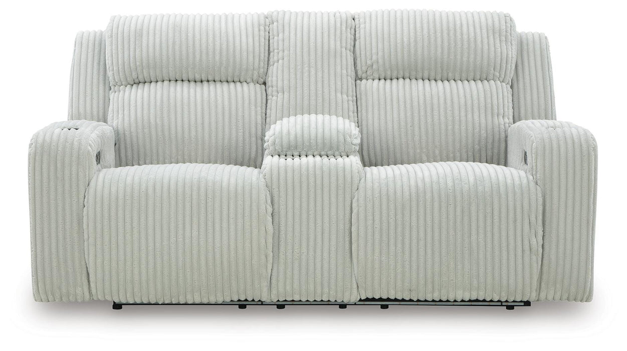 Forest Lake Power Reclining Loveseat with Console - 3 Bros Warehouse