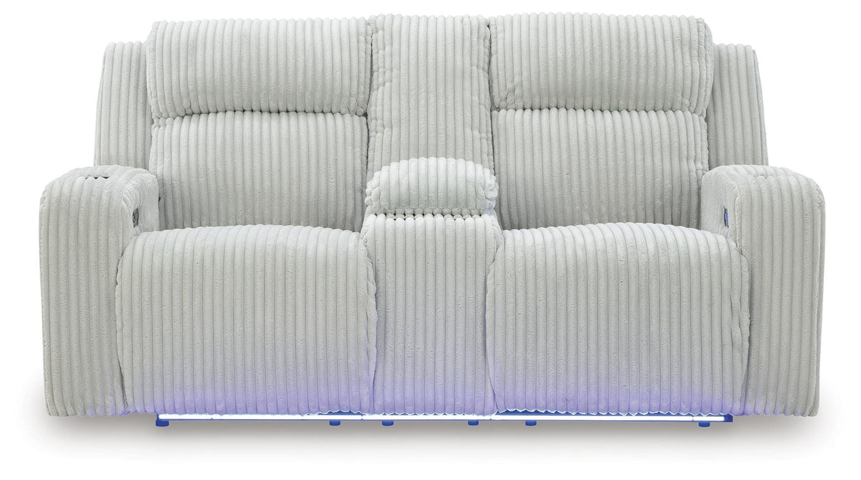 Forest Lake Power Reclining Loveseat with Console - 3 Bros Warehouse