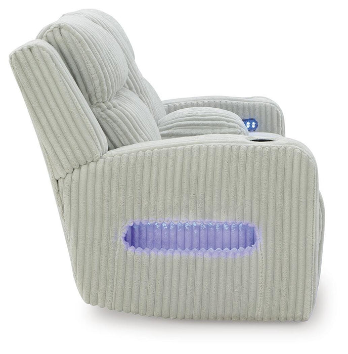 Forest Lake Power Reclining Loveseat with Console - 3 Bros Warehouse