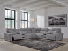Modmax II Power Reclining Sectional with Audio Consoles - 3 Bros Warehouse