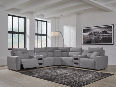 Modmax II Power Reclining Sectional with Audio Consoles - 3 Bros Warehouse
