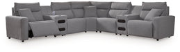 Modmax II Power Reclining Sectional with Audio Consoles - 3 Bros Warehouse