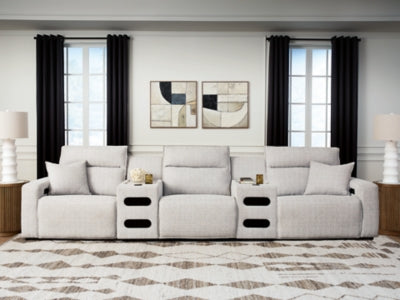 Modmax II Power Reclining Sectional with Audio Consoles - 3 Bros Warehouse