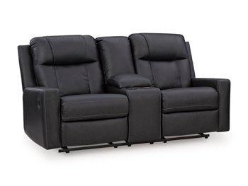 Mackmenville Reclining Loveseat with Console - 3 Bros Warehouse