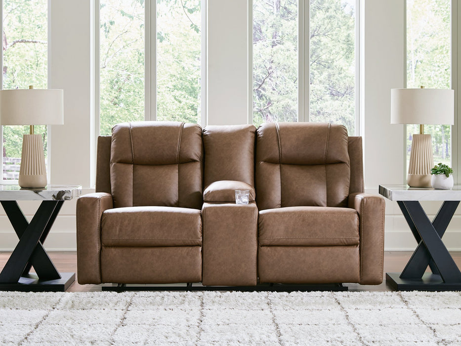 Mackmenville Reclining Loveseat with Console - 3 Bros Warehouse