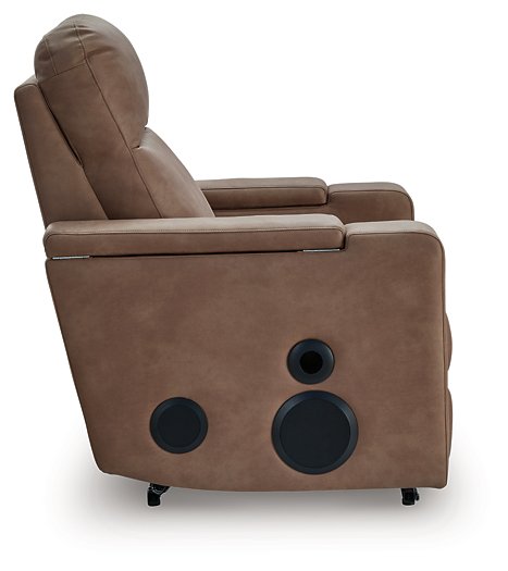 Lorrenton Power Glider Recliner with Audio System - 3 Bros Warehouse