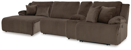 Top Tier Reclining Sectional with Chaise - 3 Bros Warehouse