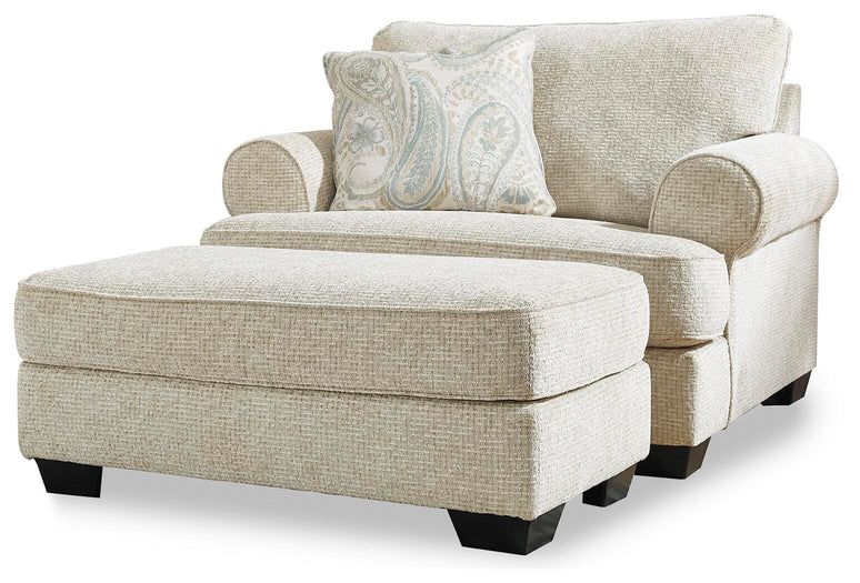 Monaghan Oversized Chair and Ottoman - 3 Bros Warehouse