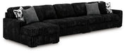 Midnight-Madness Sectional with Chaise - 3 Bros Warehouse