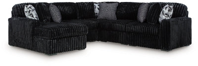 Midnight-Madness Sectional with Chaise - 3 Bros Warehouse