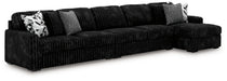 Midnight-Madness Sectional with Chaise - 3 Bros Warehouse
