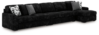 Midnight-Madness Sectional with Chaise - 3 Bros Warehouse