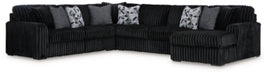 Midnight-Madness Sectional with Chaise - 3 Bros Warehouse