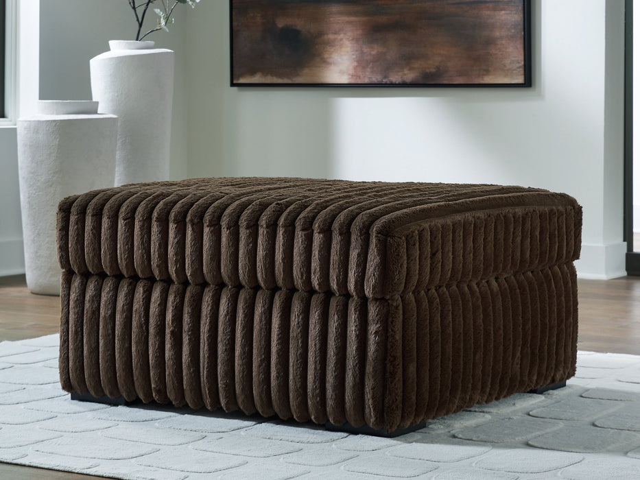 Midnight-Madness Oversized Accent Ottoman - 3 Bros Warehouse