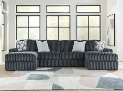 Midnight-Madness Sectional with Chaise - 3 Bros Warehouse