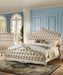 Acme Chantelle California King Bed with Button Tufted Panels in Pearl White 23534CK - 3 Bros Warehouse