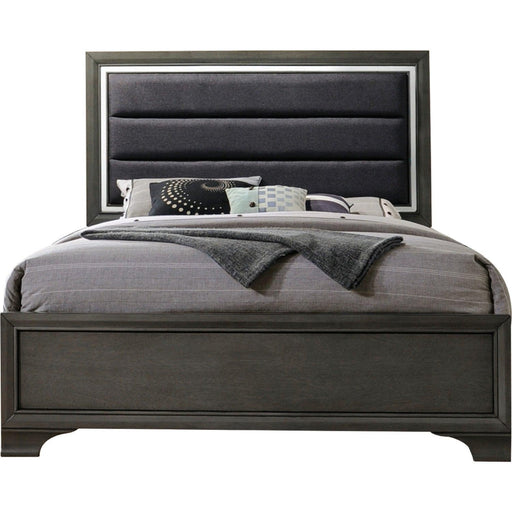 Acme Furniture Carine II Queen Panel Bed in Gray 26260Q - 3 Bros Warehouse