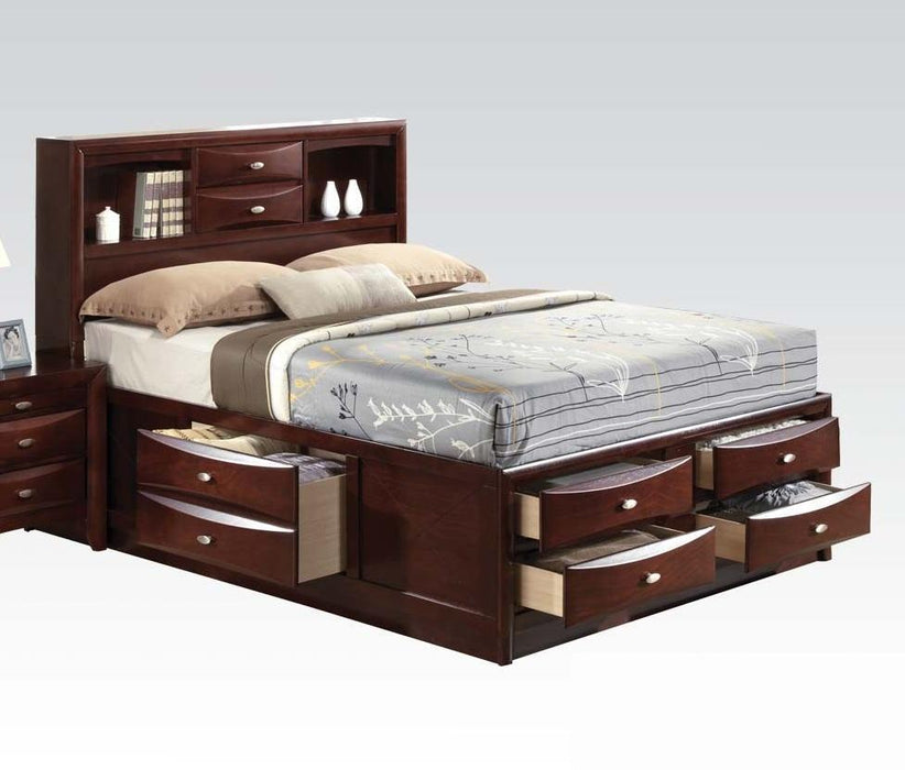 Acme Ireland Queen Storage Bed in Brown 21600Q - 3 Bros Warehouse