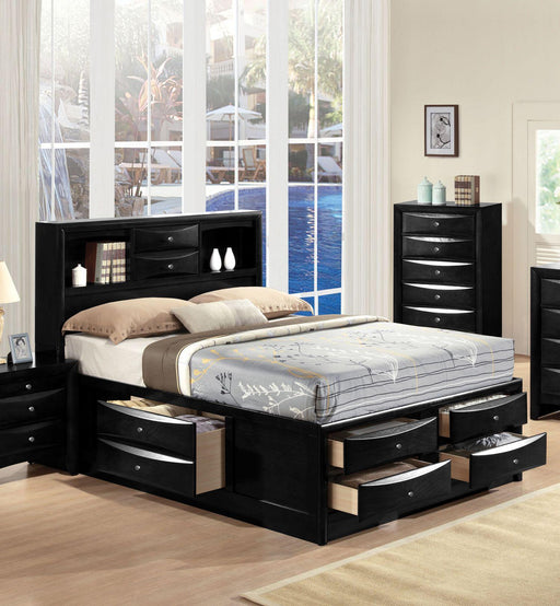 Acme Ireland Queen Storage Bed in Black 21610Q - 3 Bros Warehouse
