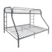 Tritan Silver Bunk Bed (Twin/Full) - 3 Bros Warehouse