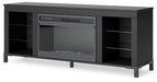 Cayberry 60" TV Stand with Electric Fireplace - 3 Bros Warehouse