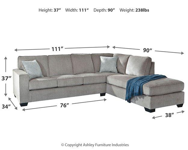 Altari Sectional with Chaise - 3 Bros Warehouse