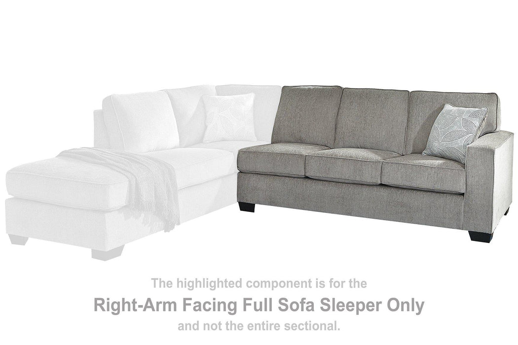 Altari Sleeper Sectional with Chaise - 3 Bros Warehouse