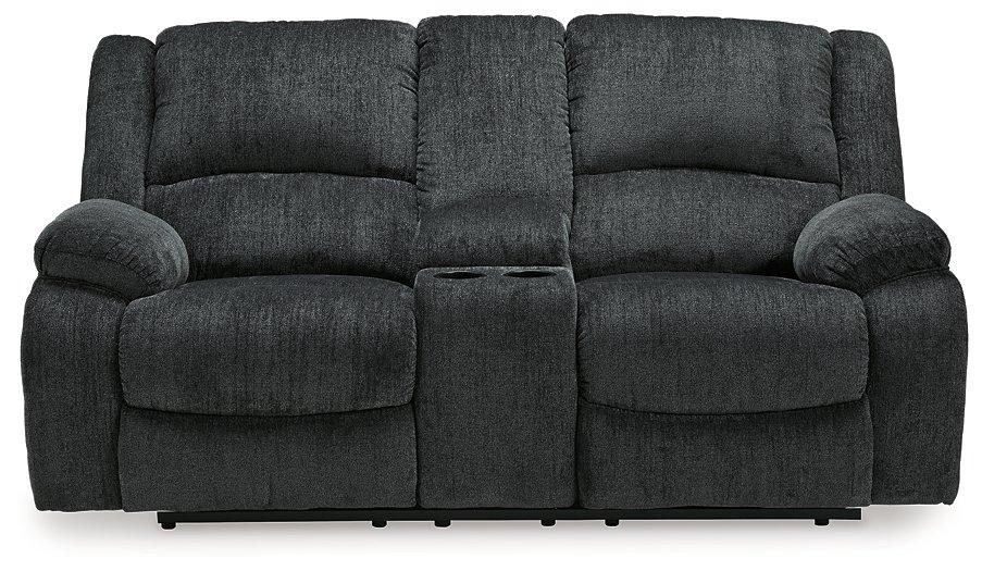 Draycoll Reclining Loveseat with Console - 3 Bros Warehouse