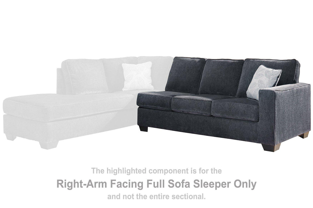 Altari Sleeper Sectional with Chaise - 3 Bros Warehouse