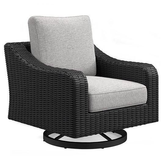 Beachcroft Outdoor Swivel Lounge with Cushion - 3 Bros Warehouse