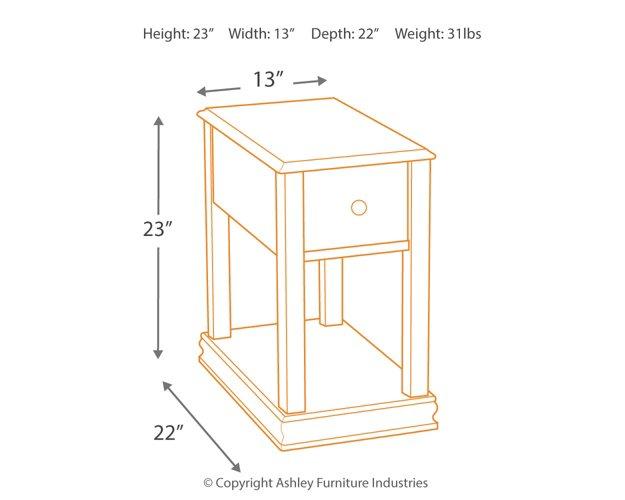 Breegin Chairside End Table - 3 Bros Warehouse