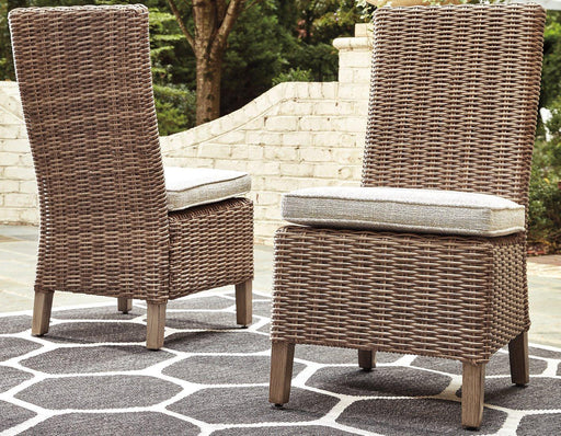 Beachcroft Outdoor Side Chair with Cushion (Set of 2) - 3 Bros Warehouse